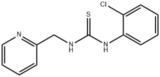 N-(2-chlorophenyl)-N'-(2-pyridinylmethyl)thiourea Struktur