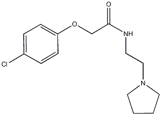 2-(4-chlorophenoxy)-N-[2-(1-pyrrolidinyl)ethyl]acetamide Struktur