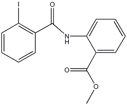 methyl 2-[(2-iodobenzoyl)amino]benzoate Struktur