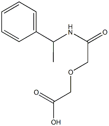 {2-oxo-2-[(1-phenylethyl)amino]ethoxy}acetic acid Struktur