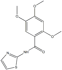 2,4,5-trimethoxy-N-(1,3-thiazol-2-yl)benzamide Struktur