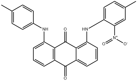 1-{2-nitro-4-methylanilino}-8-(4-toluidino)anthra-9,10-quinone Struktur