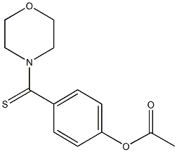 4-(4-morpholinylcarbothioyl)phenyl acetate Struktur