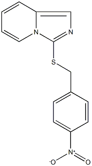 3-({4-nitrobenzyl}sulfanyl)imidazo[1,5-a]pyridine Struktur