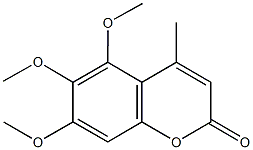 5,6,7-trimethoxy-4-methyl-2H-chromen-2-one Struktur