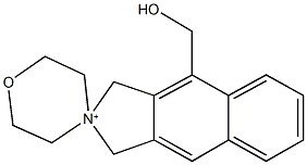 7-hydroxymethyl-naphtho[2,3-b]-8-oxa-5-azoniaspiro[4.5]decane Struktur