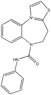 6-(anilinocarbonyl)-4H,5H,6H-[1,3]thiazolo[3,2-a][1,5]benzodiazepin-11-ium Struktur