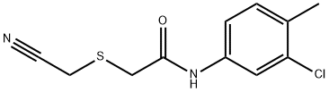 N-(3-chloro-4-methylphenyl)-2-[(cyanomethyl)sulfanyl]acetamide Struktur