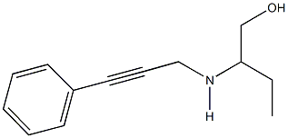 2-[(3-phenyl-2-propynyl)amino]-1-butanol Struktur