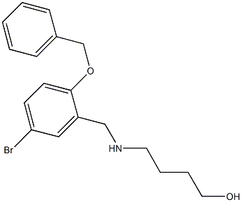 4-{[2-(benzyloxy)-5-bromobenzyl]amino}-1-butanol Struktur