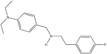 N-[4-(diethylamino)benzyl]-N-[2-(4-fluorophenyl)ethyl]amine Struktur