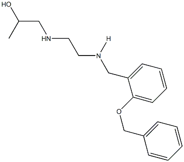 1-[(2-{[2-(benzyloxy)benzyl]amino}ethyl)amino]-2-propanol Struktur