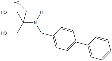 2-[([1,1'-biphenyl]-4-ylmethyl)amino]-2-(hydroxymethyl)-1,3-propanediol Struktur