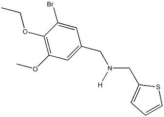 N-(3-bromo-4-ethoxy-5-methoxybenzyl)-N-(2-thienylmethyl)amine Struktur