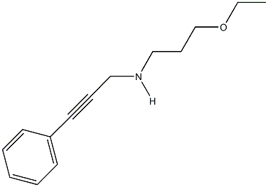 N-(3-ethoxypropyl)-N-(3-phenyl-2-propynyl)amine Struktur