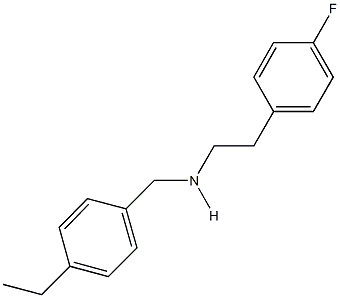 N-(4-ethylbenzyl)-N-[2-(4-fluorophenyl)ethyl]amine Struktur