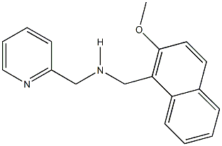 N-[(2-methoxy-1-naphthyl)methyl]-N-(2-pyridinylmethyl)amine Struktur