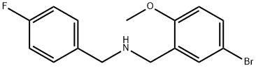 N-(5-bromo-2-methoxybenzyl)-N-(4-fluorobenzyl)amine Struktur