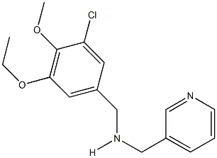 N-(3-chloro-5-ethoxy-4-methoxybenzyl)-N-(3-pyridinylmethyl)amine Struktur