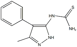 N-(3-methyl-4-phenyl-1H-pyrazol-5-yl)thiourea Struktur