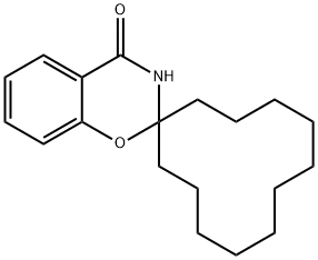 2,3-dihydrospiro(4H-1,3-benzoxazine-2,1'-cyclododecane)-4-one Struktur