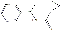 N-(1-phenylethyl)cyclopropanecarboxamide Struktur