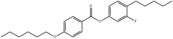 3-fluoro-4-pentylphenyl 4-(hexyloxy)benzoate Struktur