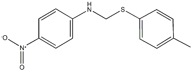 N-{[(4-methylphenyl)sulfanyl]methyl}-4-nitroaniline Struktur