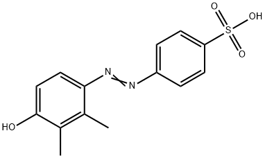 4-[(4-hydroxy-2,3-dimethylphenyl)diazenyl]benzenesulfonic acid Struktur