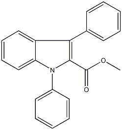 methyl 1,3-diphenyl-1H-indole-2-carboxylate Struktur