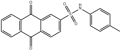 N-(4-methylphenyl)-9,10-dioxo-9,10-dihydro-2-anthracenesulfonamide Struktur