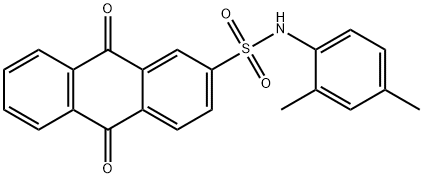 N-(2,4-dimethylphenyl)-9,10-dioxo-9,10-dihydro-2-anthracenesulfonamide Struktur