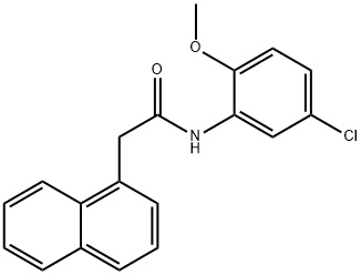 N-(5-chloro-2-methoxyphenyl)-2-(1-naphthyl)acetamide Struktur