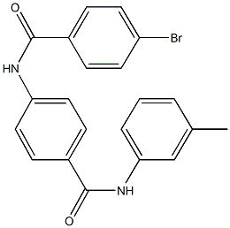 4-bromo-N-[4-(3-toluidinocarbonyl)phenyl]benzamide Struktur