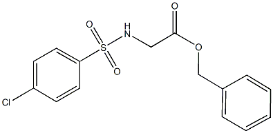 benzyl {[(4-chlorophenyl)sulfonyl]amino}acetate Struktur