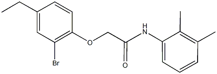 2-(2-bromo-4-ethylphenoxy)-N-(2,3-dimethylphenyl)acetamide Struktur