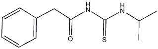 N-isopropyl-N'-(phenylacetyl)thiourea Struktur