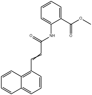 methyl 2-{[3-(1-naphthyl)acryloyl]amino}benzoate Struktur