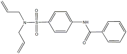 N-{4-[(diallylamino)sulfonyl]phenyl}benzamide Struktur