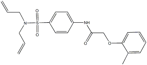 N-{4-[(diallylamino)sulfonyl]phenyl}-2-(2-methylphenoxy)acetamide Struktur