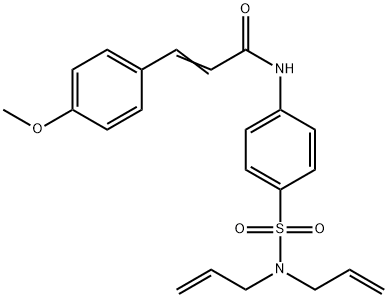 N-{4-[(diallylamino)sulfonyl]phenyl}-3-(4-methoxyphenyl)acrylamide Struktur