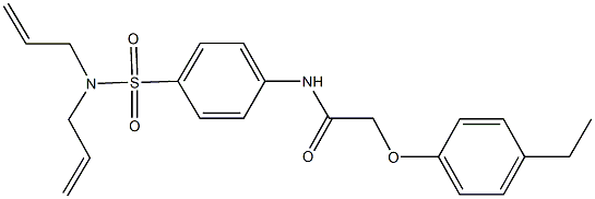 N-{4-[(diallylamino)sulfonyl]phenyl}-2-(4-ethylphenoxy)acetamide Struktur