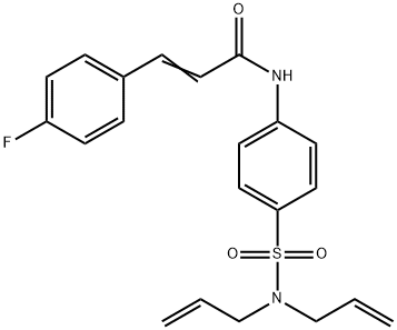 N-{4-[(diallylamino)sulfonyl]phenyl}-3-(4-fluorophenyl)acrylamide Struktur