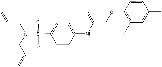 N-{4-[(diallylamino)sulfonyl]phenyl}-2-(2,4-dimethylphenoxy)acetamide Struktur