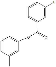 3-methylphenyl 3-fluorobenzoate Struktur