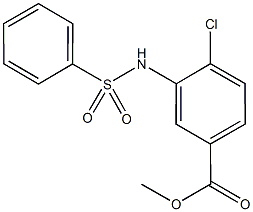 methyl 4-chloro-3-[(phenylsulfonyl)amino]benzoate Struktur