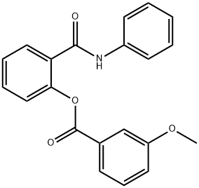 2-(anilinocarbonyl)phenyl 3-methoxybenzoate Struktur