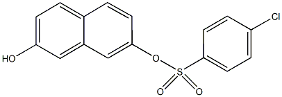 7-hydroxy-2-naphthyl 4-chlorobenzenesulfonate Struktur