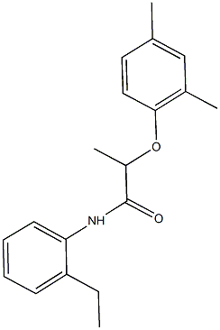 2-(2,4-dimethylphenoxy)-N-(2-ethylphenyl)propanamide Struktur