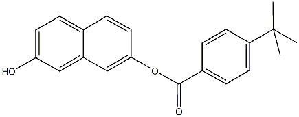 7-hydroxy-2-naphthyl 4-tert-butylbenzoate Struktur